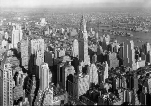 View of compact development-NYC